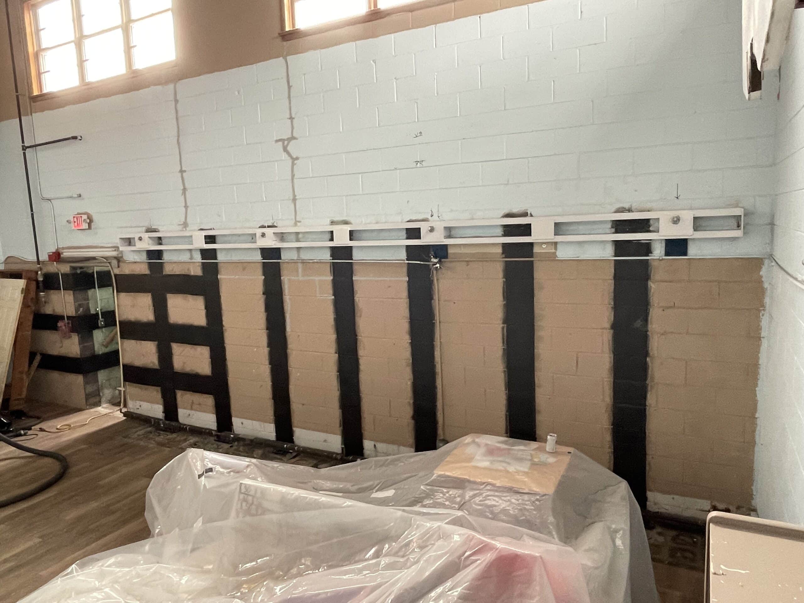 Church Daycare Water Intrusion & Wall Stabilization – after photo 2